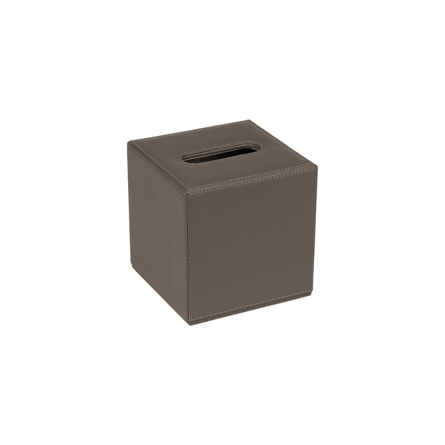 Deri Mendil Kutusu Cube